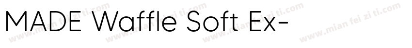 MADE Waffle Soft Ex字体转换